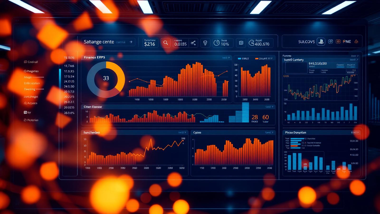 Dynamics 365 Business Central ERP dashboard